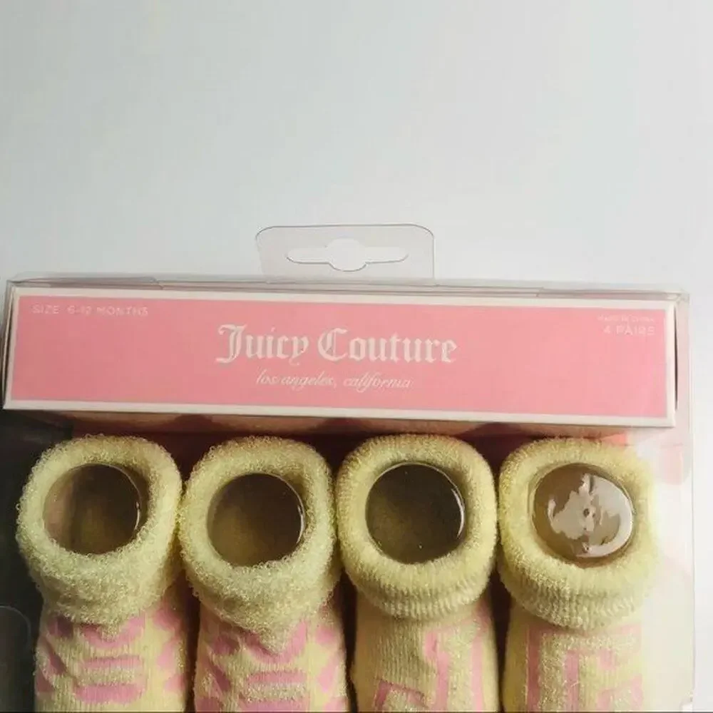 Juicy Couture Baby Girl Sock Set Sz 6-12M